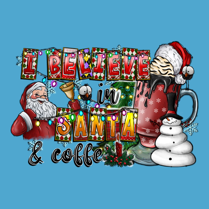 I Believe In Santa And Coffee Premium Hoodie by CowhideDigitalArt | Teevron