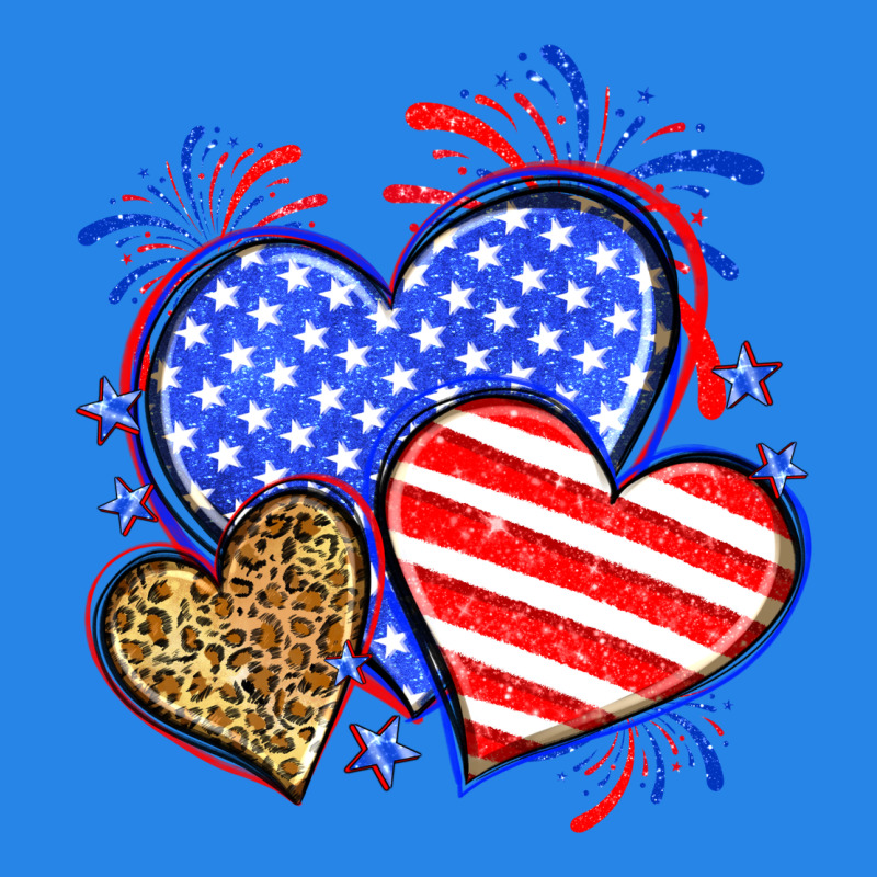 American Flag Leopard Hearts Premium Hoodie by Neo Western | Teevron