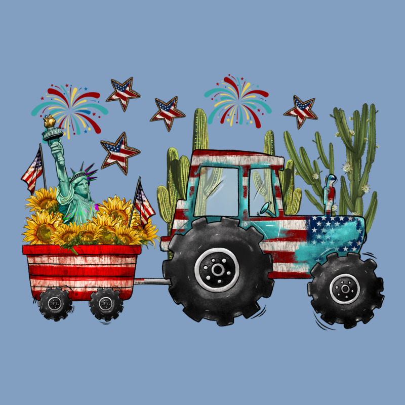 4th Of July Tractor Urban Hoodie by CowGirlArtShop | Teevron