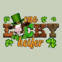 St Patricks One Lucky Heifer Baby Cow Ladies Tee | Teevron