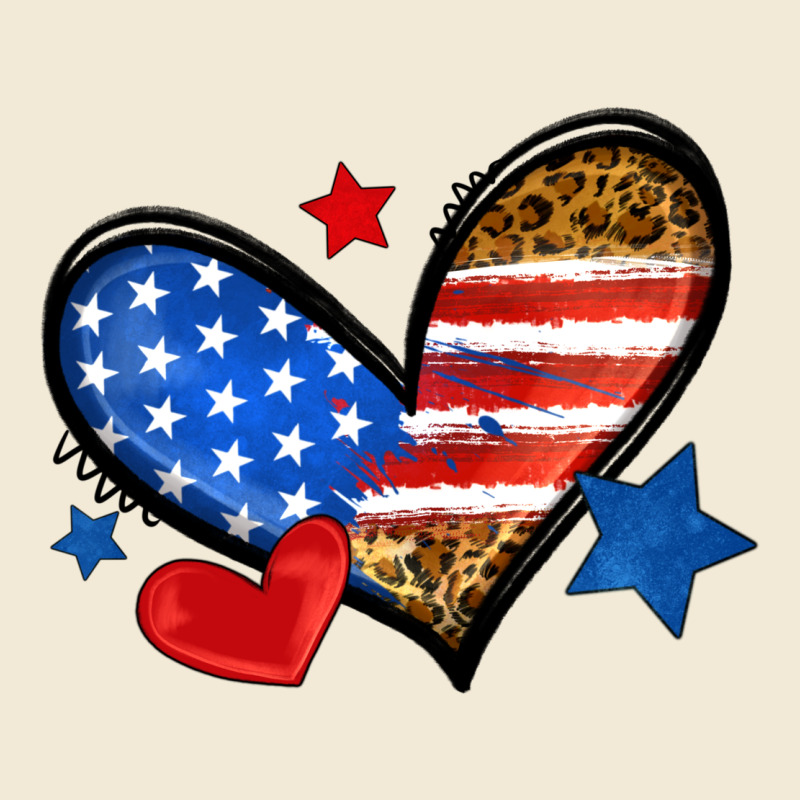 American Flag Heart Leopard Premium Hoodie by Neo Western | Teevron