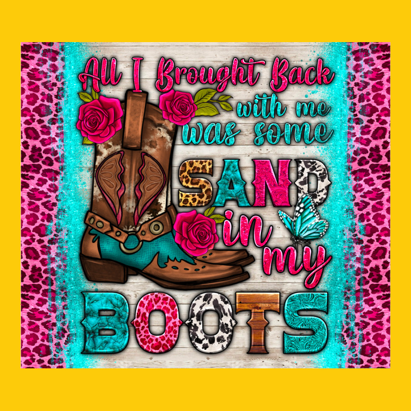 All I Brought Back With Me Was Some Sand In My Boots Tumbler Premium Hoodie by HRA Design Shop | Teevron