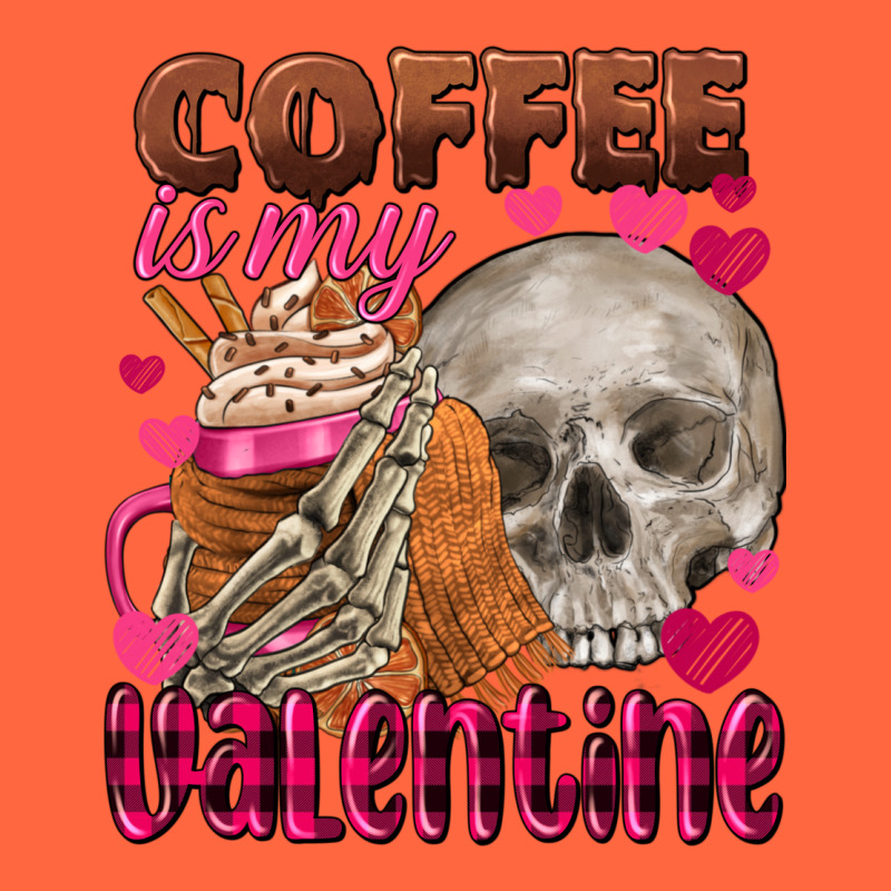Coffee Is My Valentine Skull Premium Hoodie by FaDigitalArtStudio | Teevron