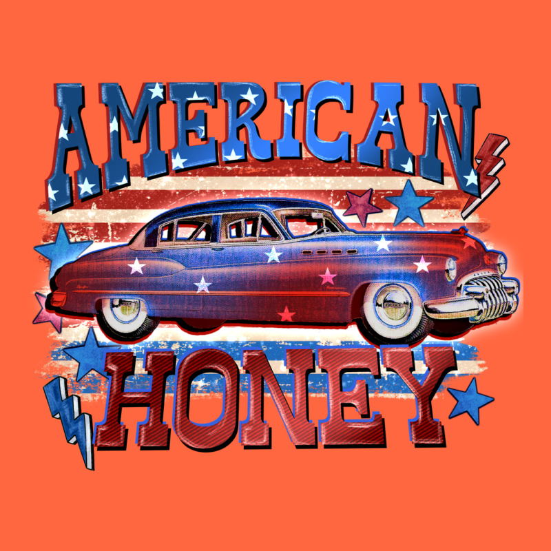 American Honey 4th Of July Premium Hoodie by CowGirlArtShop | Teevron