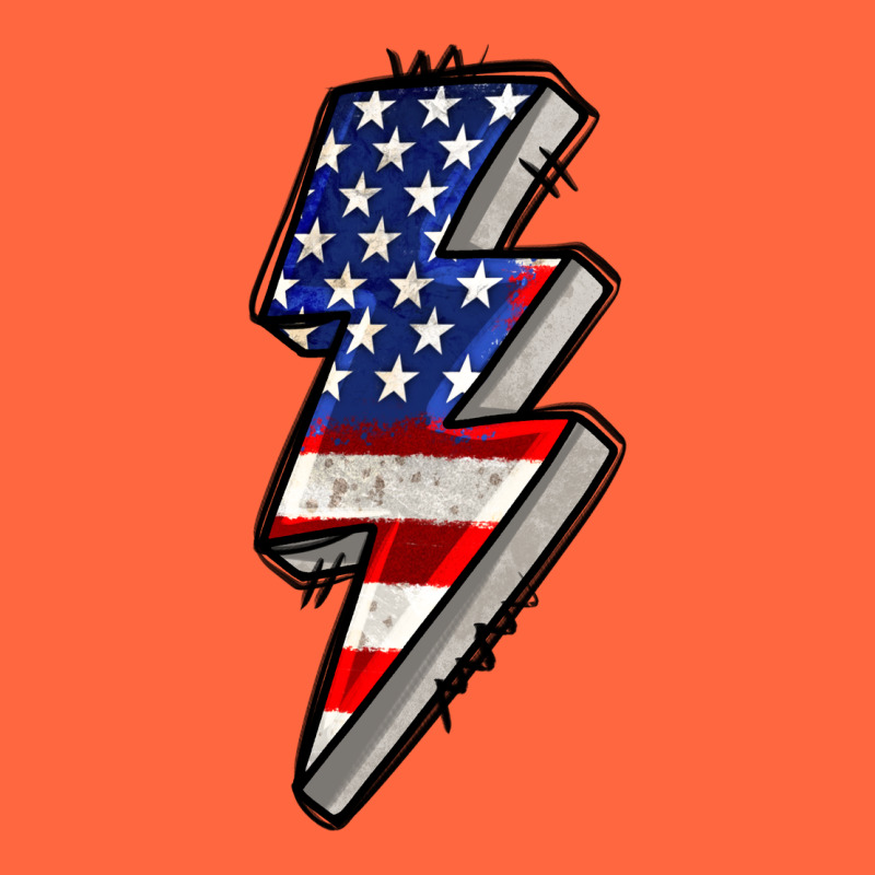 American Lightning Bold 4th Of July Premium Hoodie by CowGirlArtShop | Teevron