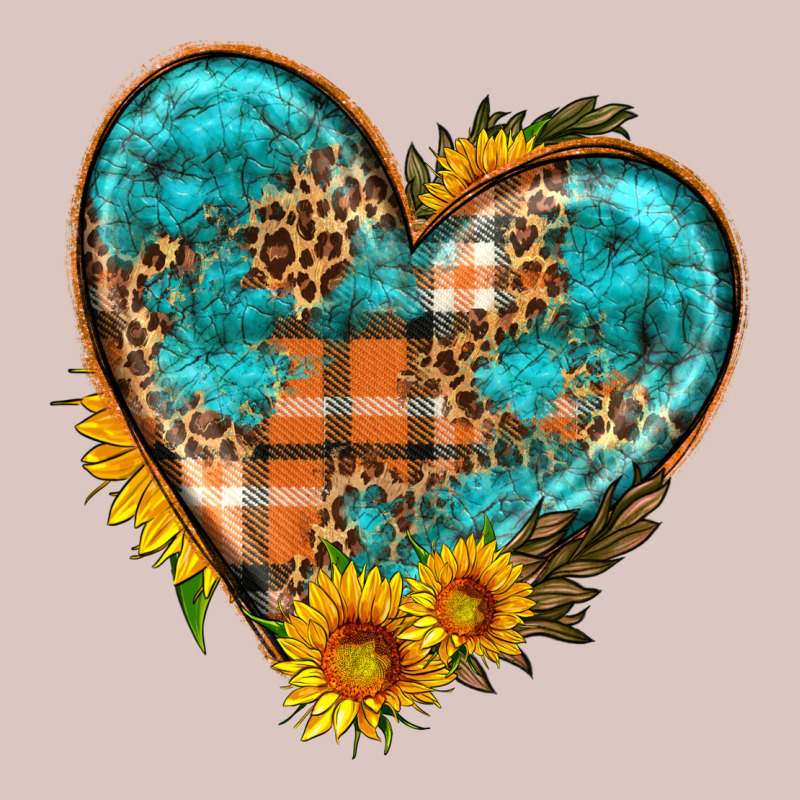 Fall Pattern Heart With Sunflower Premium Hoodie by HRA Design Shop | Teevron