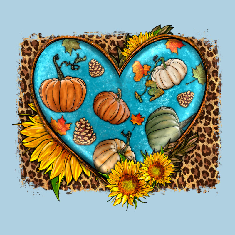Fall Pattern Heart With Leopard Background Premium Hoodie by HRA Design Shop | Teevron