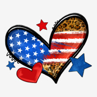 American Flag Heart Leopard Urban Hoodie | Teevron