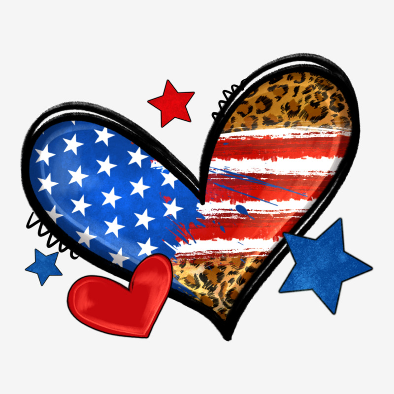 American Flag Heart Leopard Urban Hoodie by Neo Western | Teevron