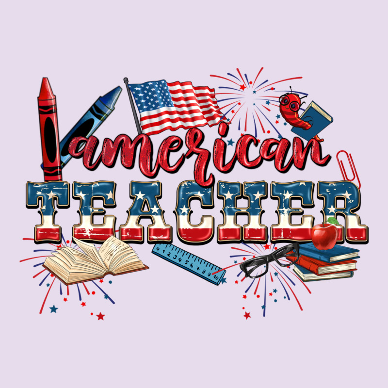 American Teacher 4th Of July Premium Hoodie by CowGirlArtShop | Teevron