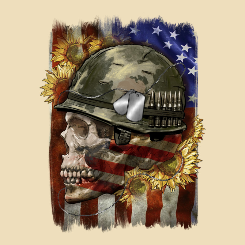 Army Skull 4th Of July Premium Hoodie by CowGirlArtShop | Teevron
