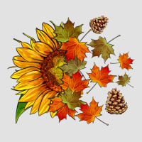 Sunflower And Autumn Leaves Premium Hoodie | Teevron