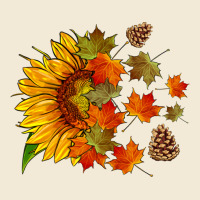 Sunflower And Autumn Leaves Premium Hoodie | Teevron