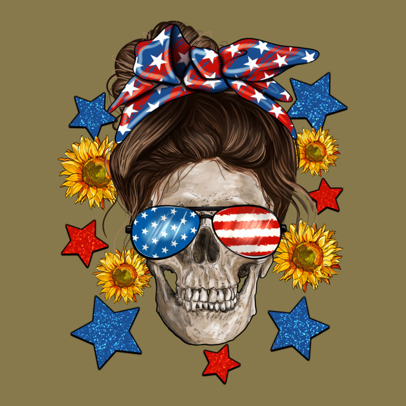 American Mom Skull Premium Hoodie by Neo Western | Teevron