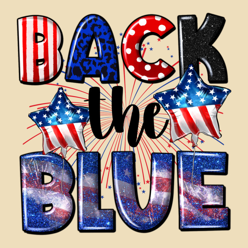 Back The Blue 4th Of July Premium Hoodie by CowGirlArtShop | Teevron
