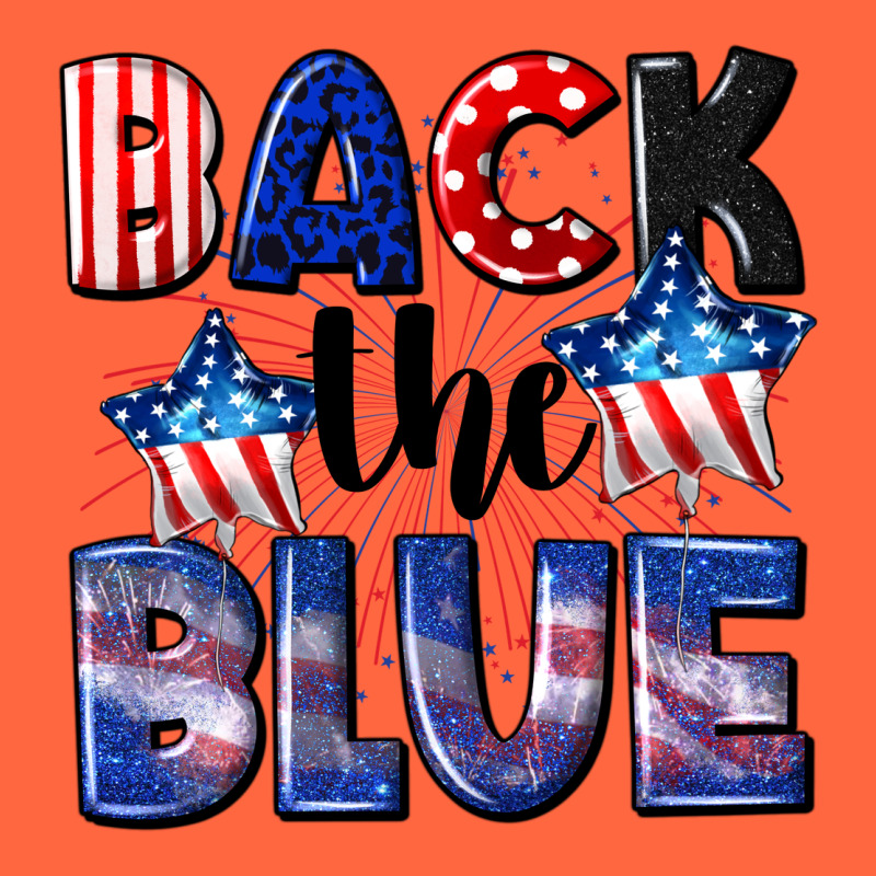 Back The Blue 4th Of July Premium Hoodie by CowGirlArtShop | Teevron