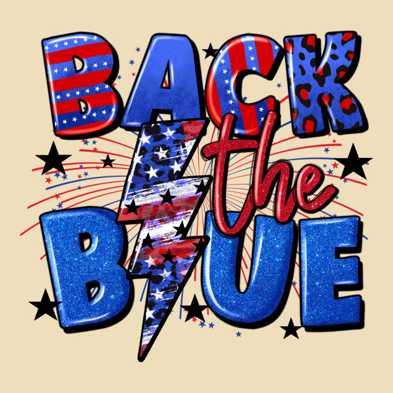 Back The Blue With Lightning Bolt 4th Of July Premium Hoodie by CowGirlArtShop | Teevron