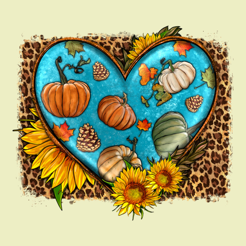 Fall Pattern Heart With Leopard Background Urban Hoodie by HRA Design Shop | Teevron