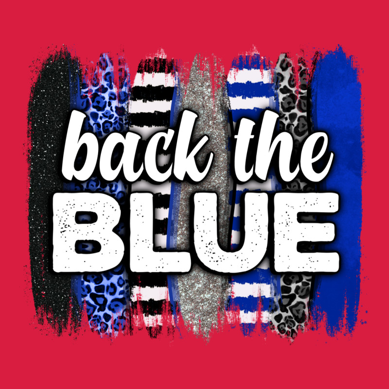 Back The Blue Brushstrokes Premium Hoodie by Neo Western | Teevron