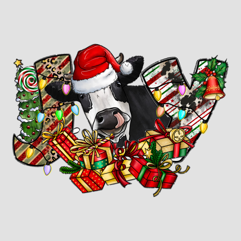 Christmas Joy Cow Premium Hoodie by CowhideDigitalArt | Teevron