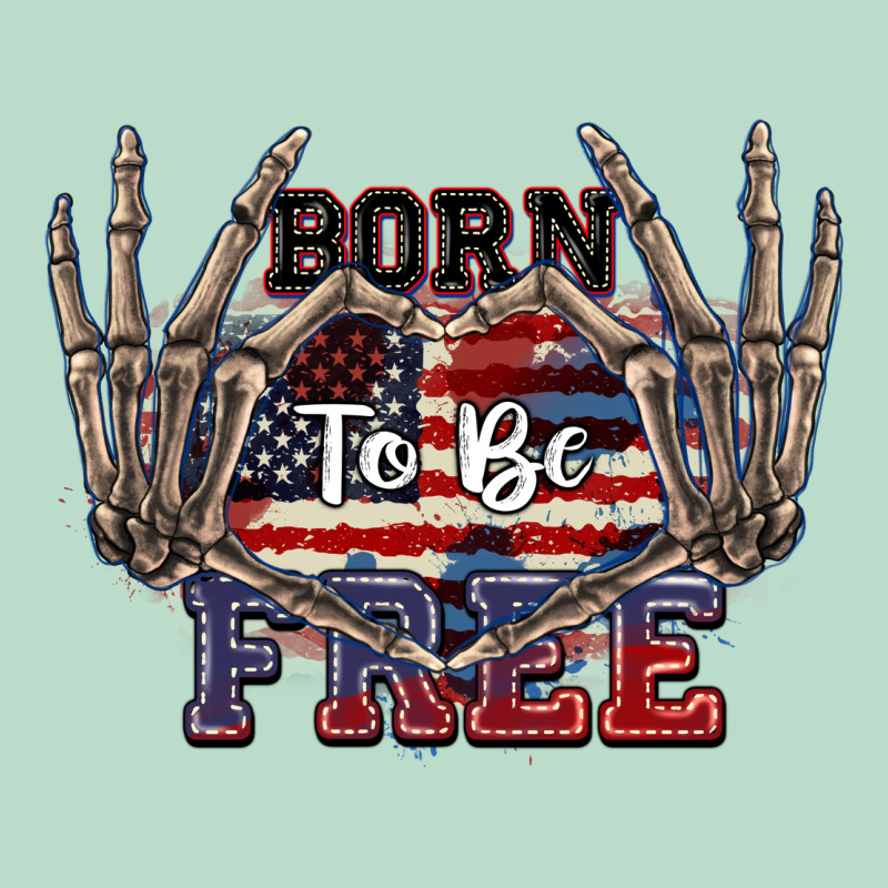 Born To Be Free 4th Of July Premium Hoodie by CowGirlArtShop | Teevron