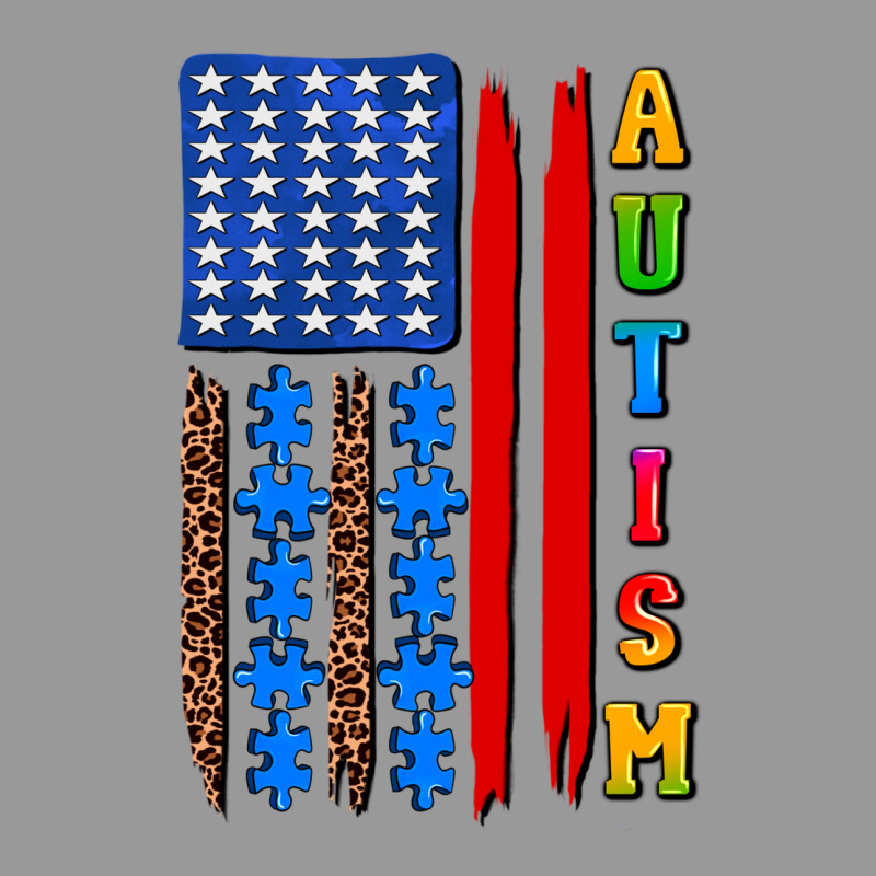 Autism American Flag Vintage Hoodie by AdoDesignShop | Teevron