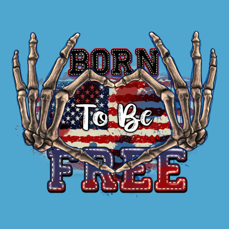 Born To Be Free 4th Of July Premium Hoodie by CowGirlArtShop | Teevron