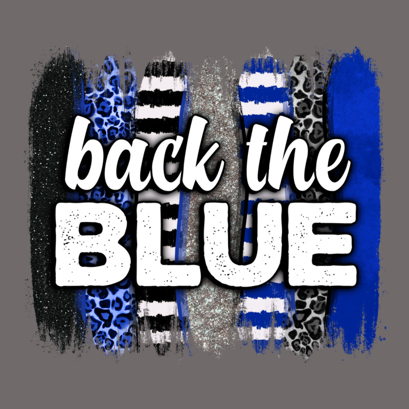 Back The Blue Brushstrokes Urban Hoodie by Neo Western | Teevron