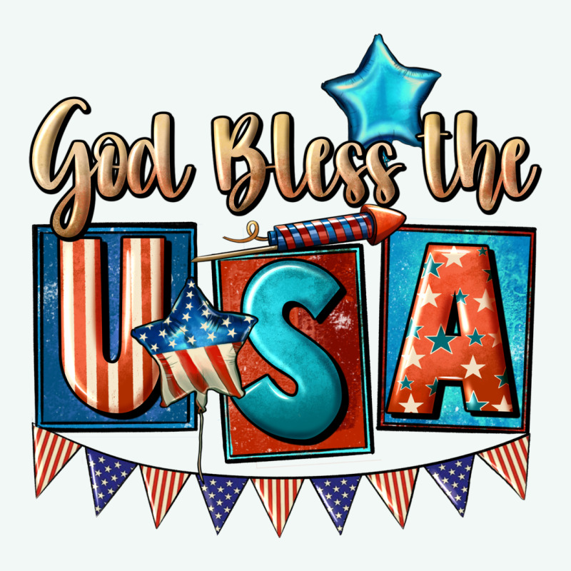 God Bless The Usa 4th Of July Premium Hoodie by CowGirlArtShop | Teevron