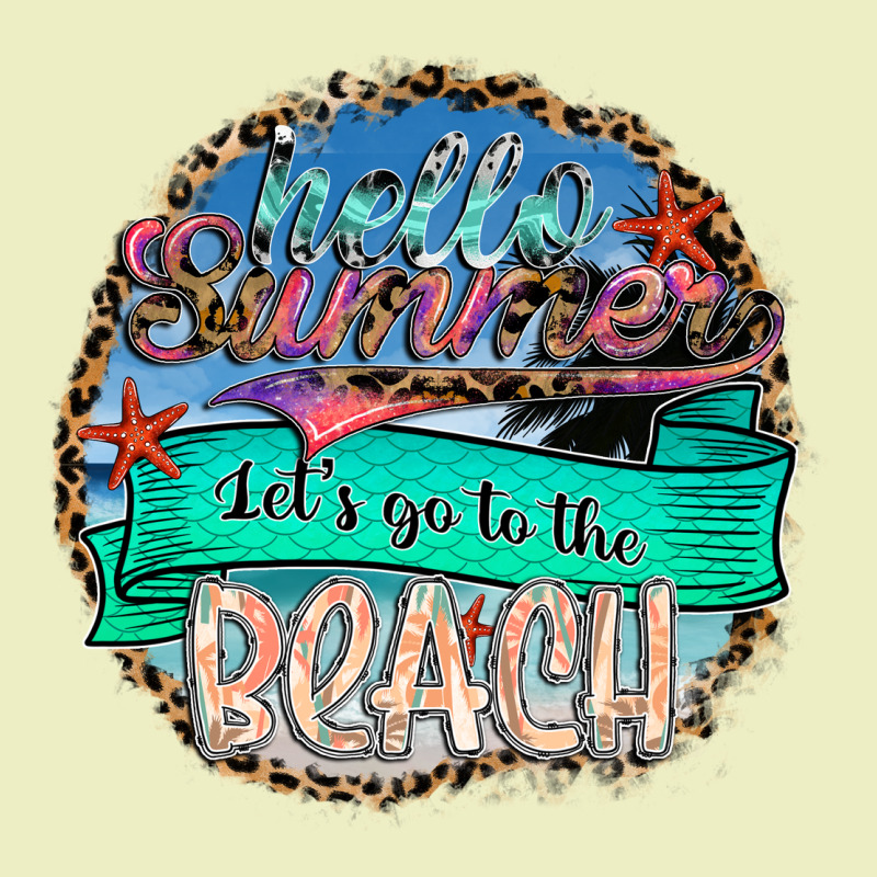 Hello Summer Let's Go To The Beach Urban Hoodie by SublimationCraftShop | Teevron
