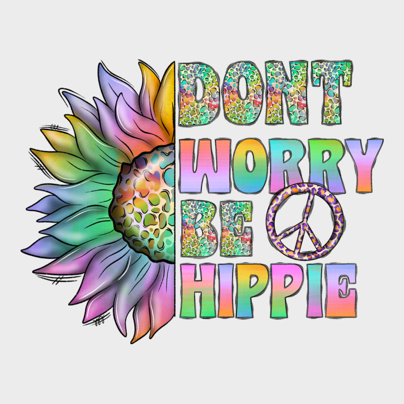 Don't Worry Be Hippie Urban Hoodie by CowhideDigitalArt | Teevron