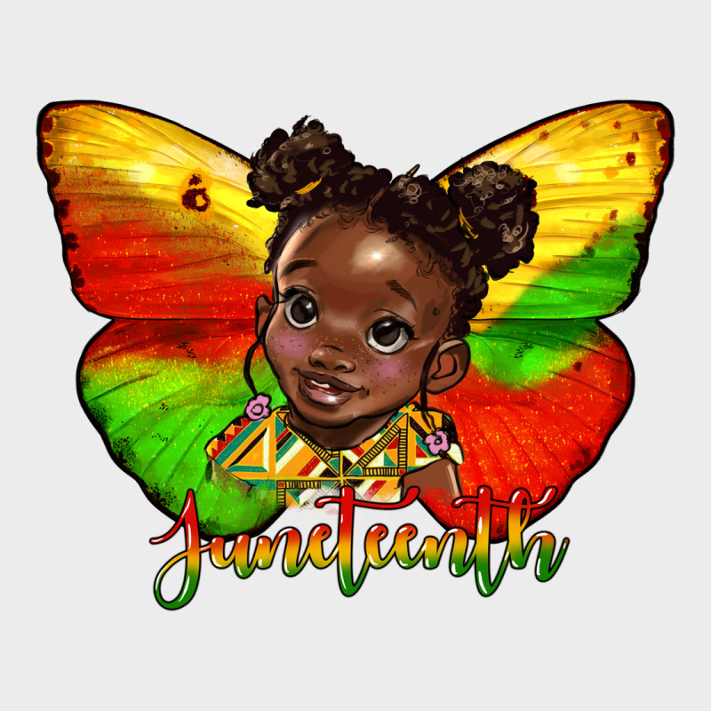Juneteenth Butterfly Black Girl Urban Hoodie by HRA Design Shop | Teevron