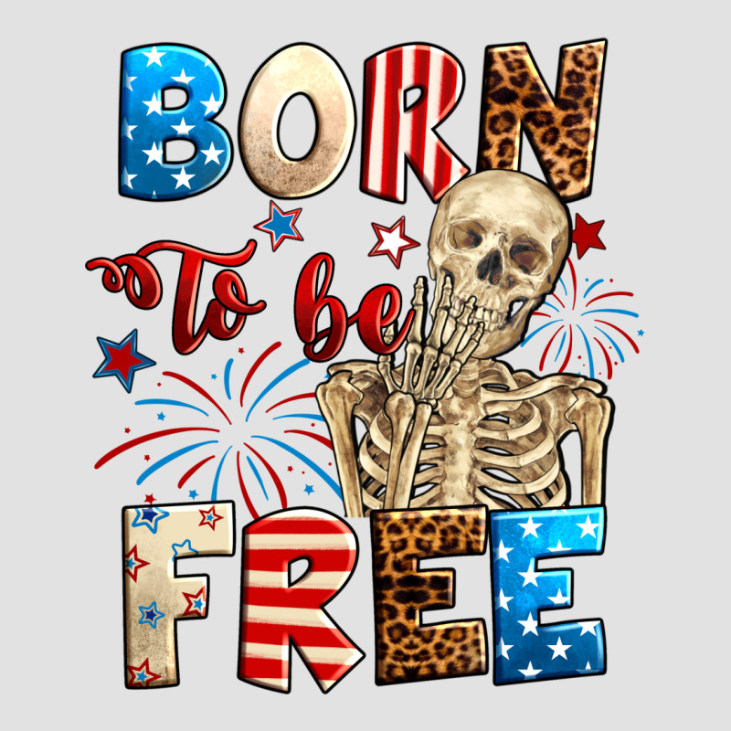 Born To Be Free With Skeleton 4th Of July Premium Hoodie by Neo Western | Teevron
