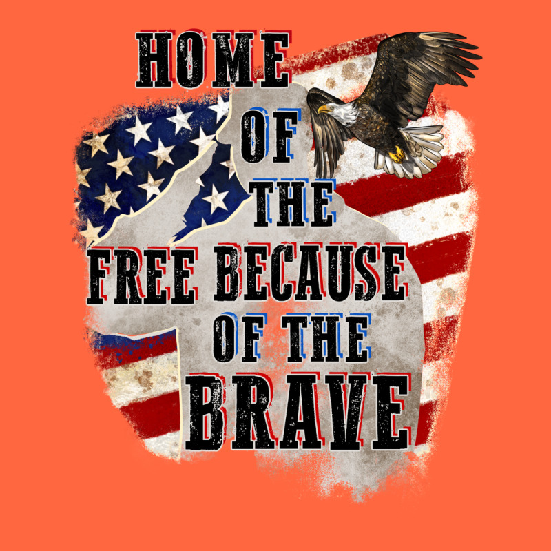 Home Of The Free Because Of The Brave 4th Of July Premium Hoodie by CowGirlArtShop | Teevron