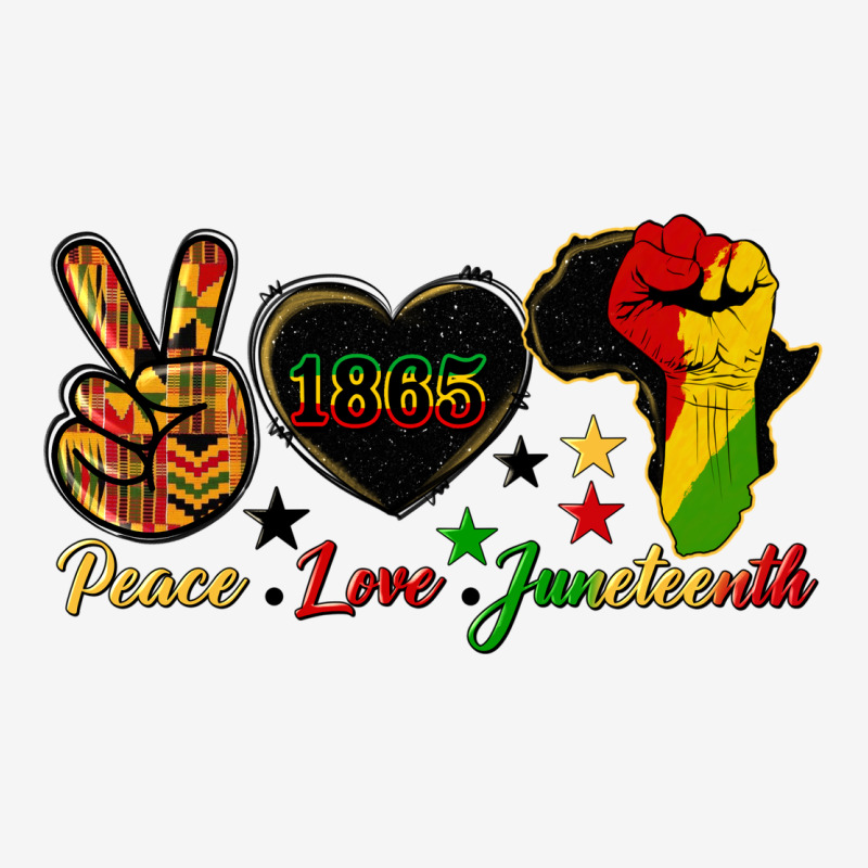 Peace Love Juneteenth Raised Fist Urban Hoodie by HRA Design Shop | Teevron