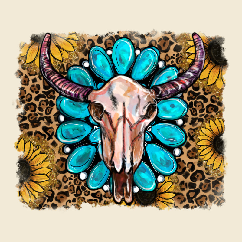 Leopard Sunflowers And Gemstone Skull Premium Hoodie by RanaPortraitStore | Teevron