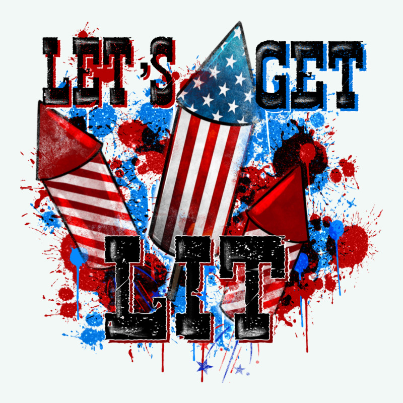 Let's Get Lit 4th Of July Premium Hoodie by CowGirlArtShop | Teevron
