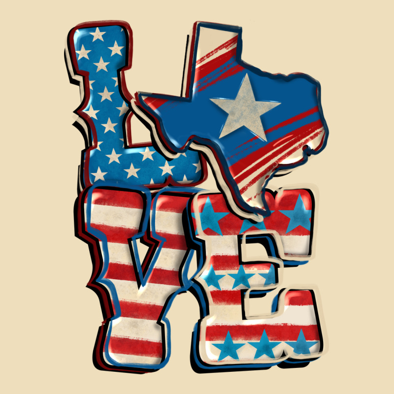 Love Texas  4th Of July Premium Hoodie by CowGirlArtShop | Teevron