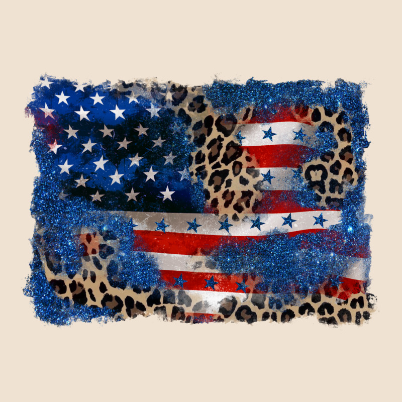Leopard Glitter American Flag 4th Of July Urban Hoodie by CowGirlArtShop | Teevron