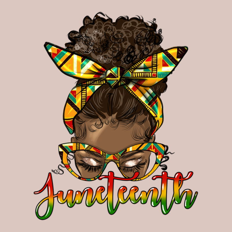 Juneteenth Black Woman Messy Bun Premium Hoodie by HRA Design Shop | Teevron