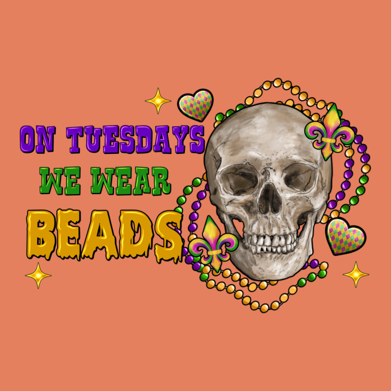 On Tuesdays We Wear Beads Skull Classic Tee by FaDigitalArtStudio | Teevron