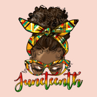 Juneteenth Black Woman Messy Bun Urban Hoodie | Teevron