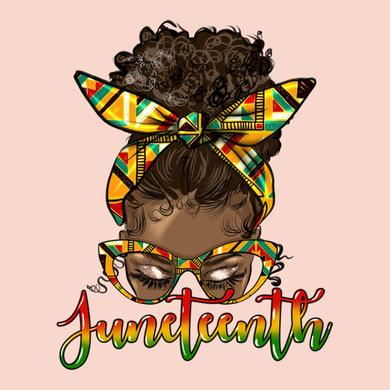Juneteenth Black Woman Messy Bun Urban Hoodie by HRA Design Shop | Teevron