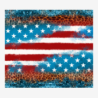 Leopard Glitter American Flag Tumbler Urban Hoodie | Teevron