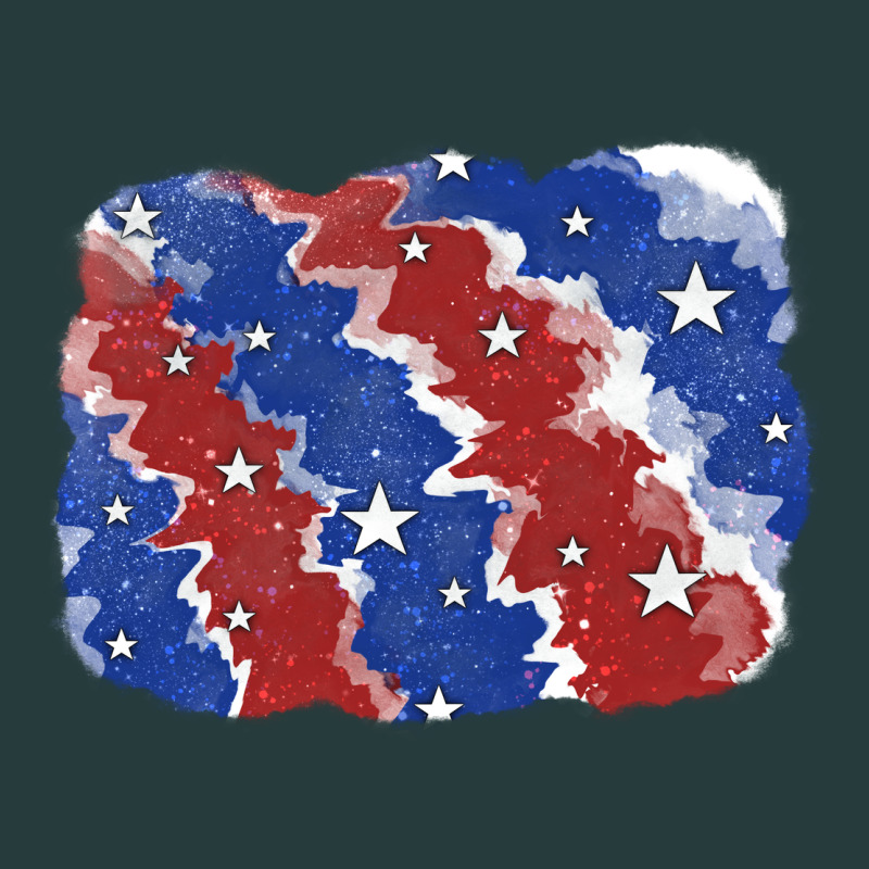 Patriotic Tie Dye Background Premium Hoodie by CowGirlArtShop | Teevron