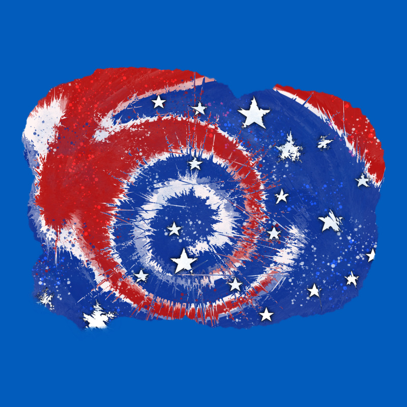Patriotic Tie Dye Background 4th Of July Urban Hoodie by CowGirlArtShop | Teevron