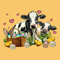 Easter Cows With Chicks Vintage Hoodie | Teevron