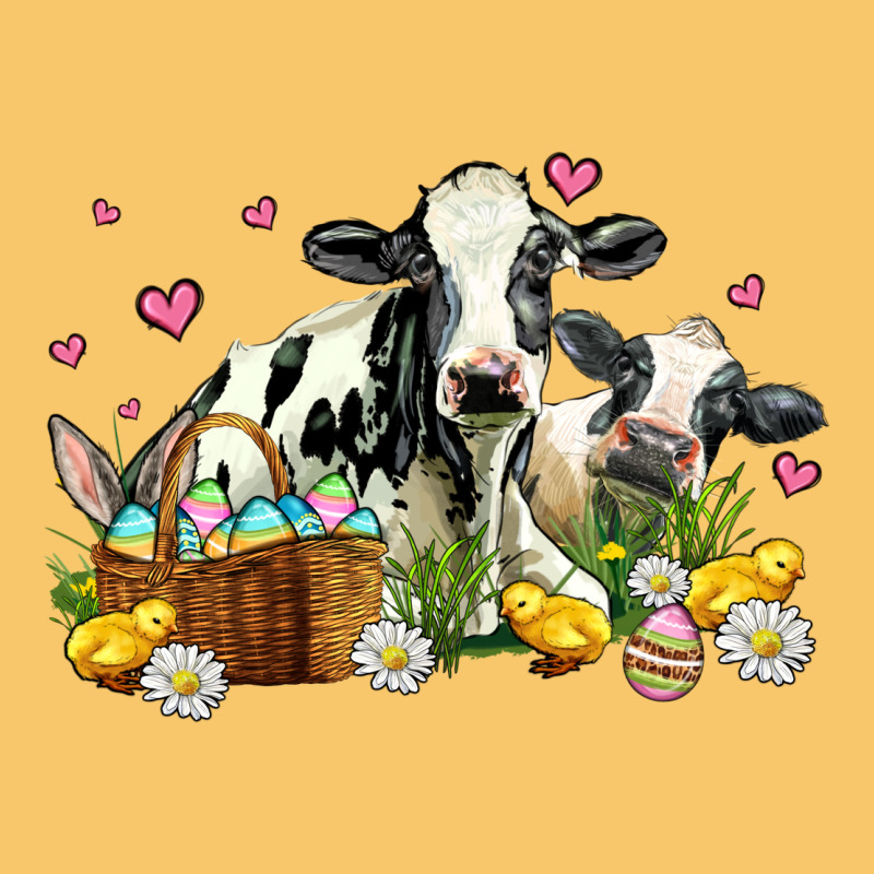 Easter Cows With Chicks Vintage Hoodie by AdoDesignShop | Teevron