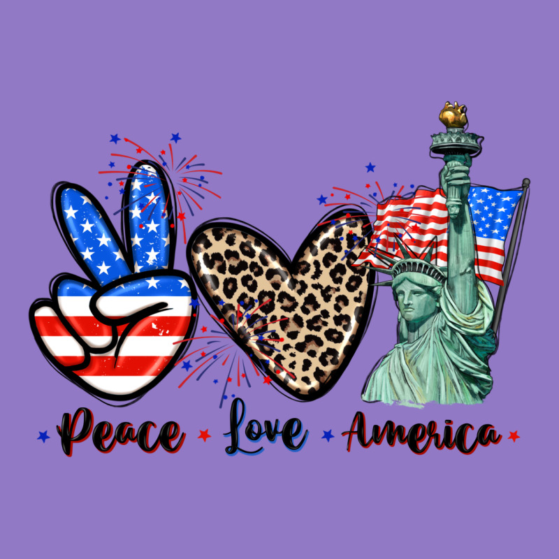 Peace Love America 4th Of July Urban Hoodie by CowGirlArtShop | Teevron