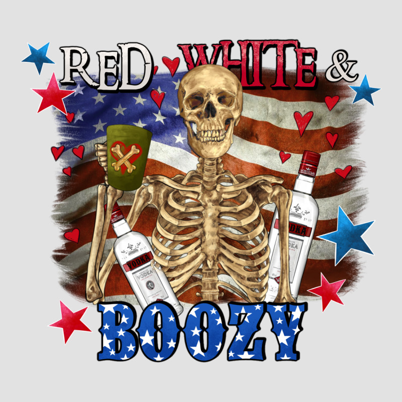 Red White Boozy 4th Of July Premium Hoodie by CowGirlArtShop | Teevron